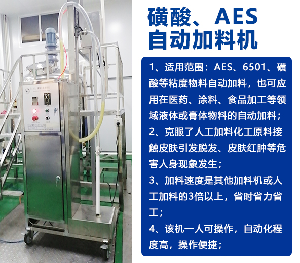 AES磺酸加料機、實驗室乳化機、片堿食鹽自動加料機-04